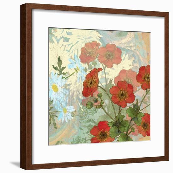 Summer Poppies II-R. Collier-Morales-Framed Art Print