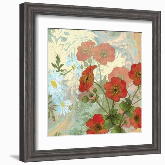 Summer Poppies II-R. Collier-Morales-Framed Art Print