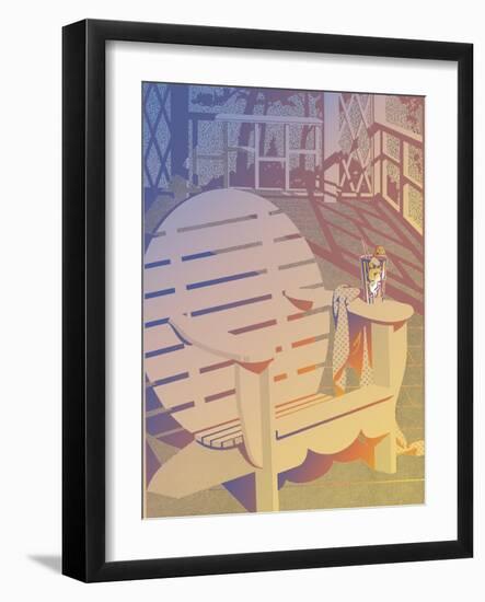 Summer Porch-David Chestnutt-Framed Giclee Print