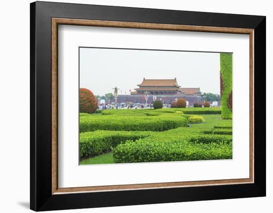 Summer Rain at Tien an Mien Square and Forbidden City, Beijing, China-Stuart Westmorland-Framed Photographic Print