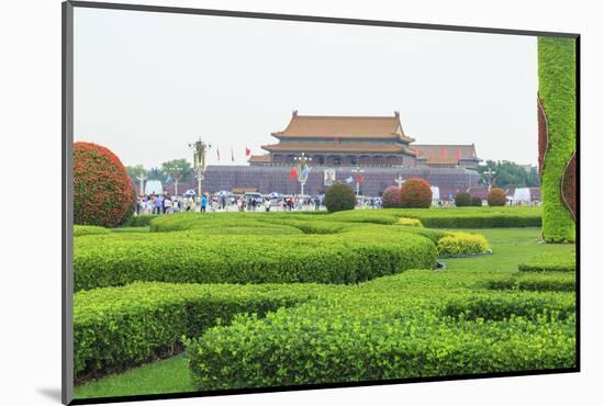 Summer Rain at Tien an Mien Square and Forbidden City, Beijing, China-Stuart Westmorland-Mounted Photographic Print