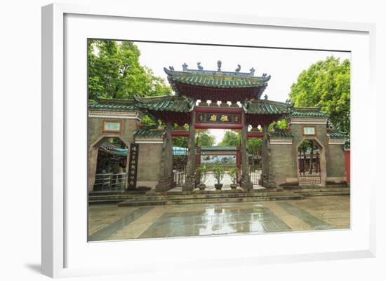 Summer Rain, Decorative Front Entry Gate, Foshan Ancestral Temple, Foshan, Near Guangzhou China-Stuart Westmorland-Framed Photographic Print