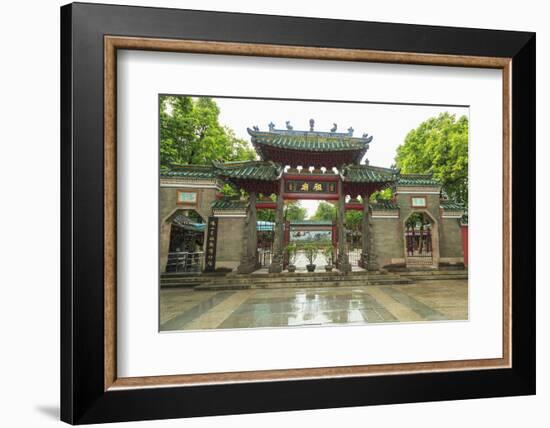 Summer Rain, Decorative Front Entry Gate, Foshan Ancestral Temple, Foshan, Near Guangzhou China-Stuart Westmorland-Framed Photographic Print