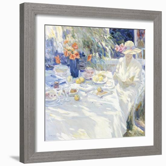 Summer Read-Malva-Framed Giclee Print