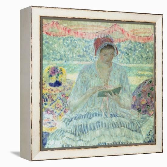 Summer Reading-Frederick Carl Frieseke-Framed Premier Image Canvas