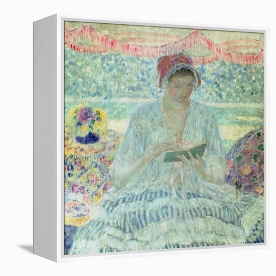 Summer Reading-Frederick Carl Frieseke-Framed Premier Image Canvas