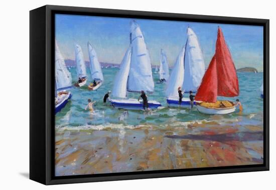 Summer Regatta, Abersoch, 2016-Andrew Macara-Framed Premier Image Canvas