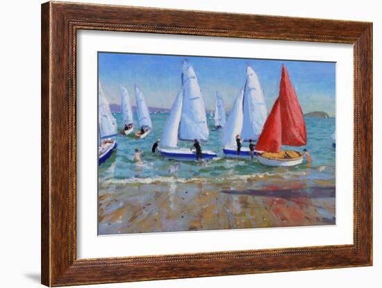 Summer Regatta, Abersoch, 2016-Andrew Macara-Framed Giclee Print