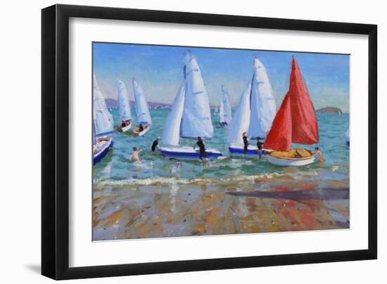 Summer Regatta, Abersoch, 2016-Andrew Macara-Framed Giclee Print