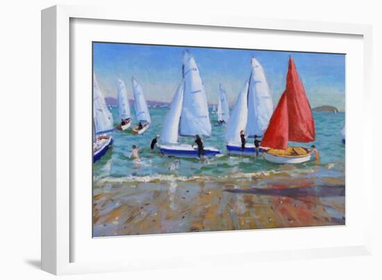 Summer Regatta, Abersoch, 2016-Andrew Macara-Framed Giclee Print