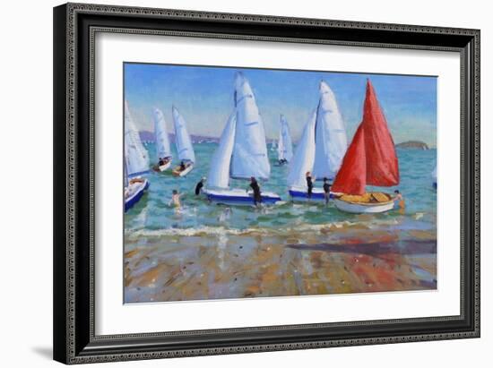 Summer Regatta, Abersoch, 2016-Andrew Macara-Framed Giclee Print