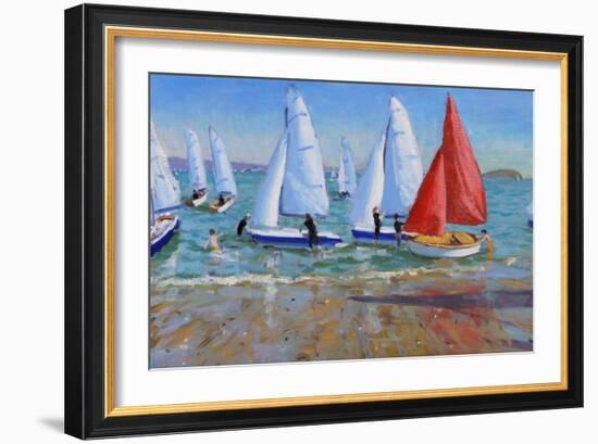 Summer Regatta, Abersoch, 2016-Andrew Macara-Framed Giclee Print