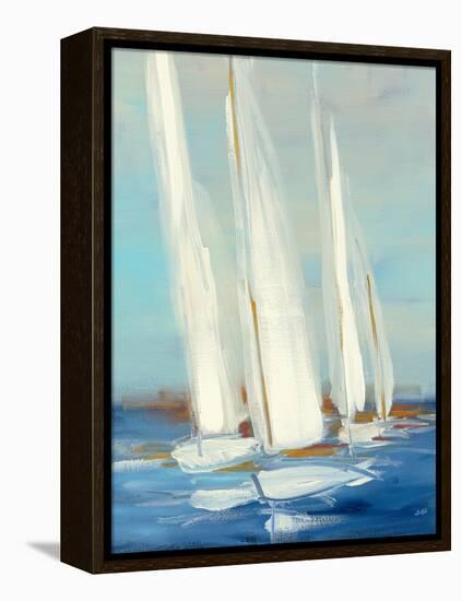 Summer Regatta II-Julia Purinton-Framed Stretched Canvas