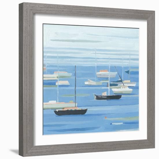 Summer Regatta II-Emma Scarvey-Framed Art Print