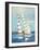 Summer Regatta III Stripes-Julia Purinton-Framed Art Print