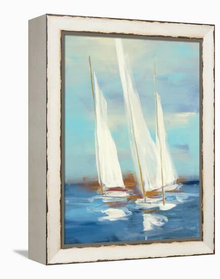 Summer Regatta III-Julia Purinton-Framed Stretched Canvas