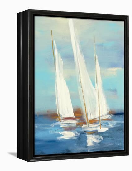 Summer Regatta III-Julia Purinton-Framed Stretched Canvas