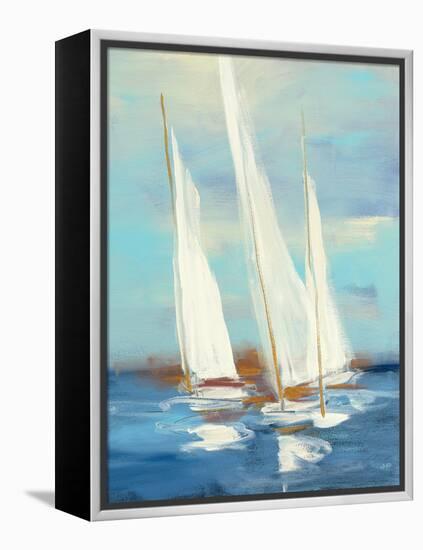 Summer Regatta III-Julia Purinton-Framed Stretched Canvas