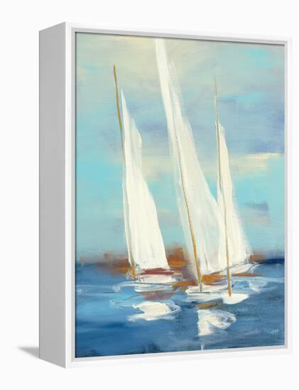 Summer Regatta III-Julia Purinton-Framed Stretched Canvas