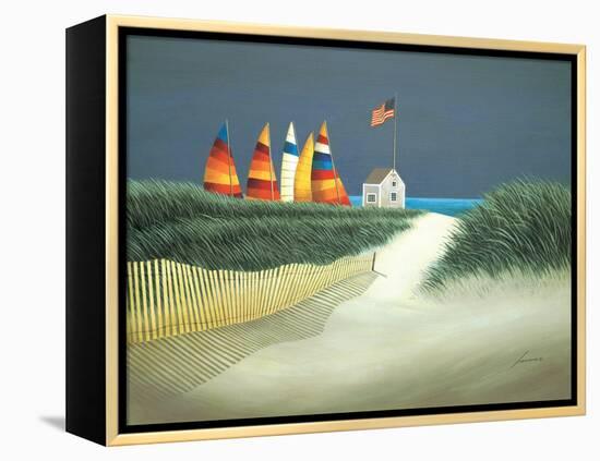 Summer Rentals-Lowell Herrero-Framed Stretched Canvas