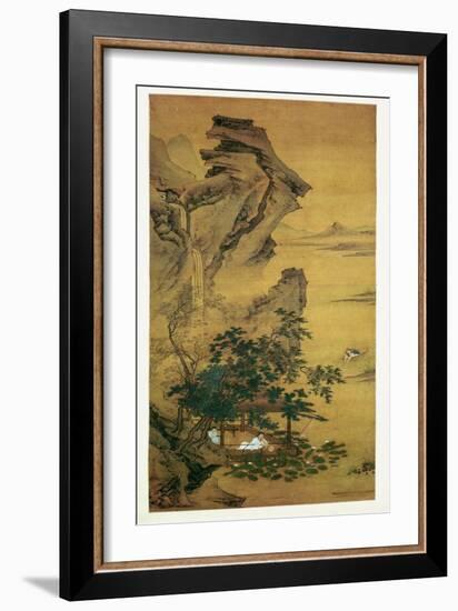 Summer Reverie by the Lotus Pond-Qiu Ying-Framed Giclee Print
