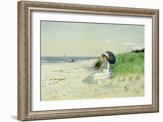 Summer reverie watercolor-Alfred Thompson Bricher-Framed Giclee Print