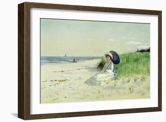 Summer reverie watercolor-Alfred Thompson Bricher-Framed Giclee Print