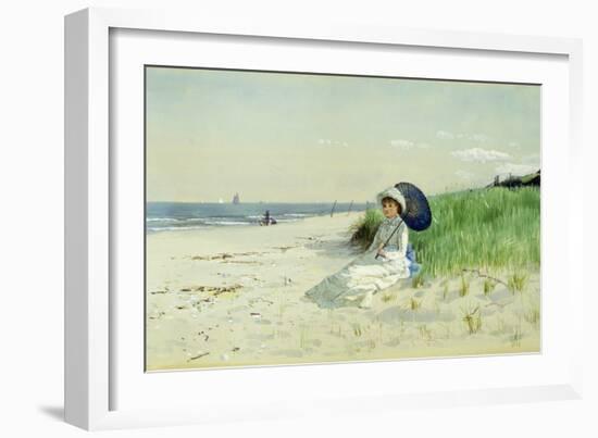 Summer reverie watercolor-Alfred Thompson Bricher-Framed Giclee Print