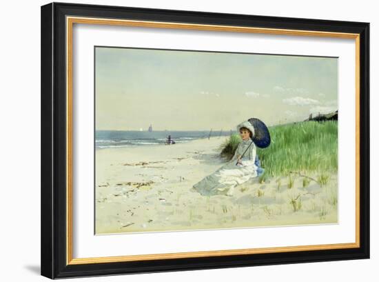 Summer reverie watercolor-Alfred Thompson Bricher-Framed Giclee Print