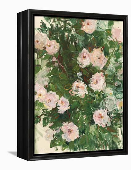 Summer Roses-Lilia Orlova Holmes-Framed Stretched Canvas
