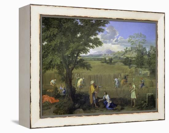 Summer (Ruth and Boaz), 1660-1664-Nicolas Poussin-Framed Premier Image Canvas