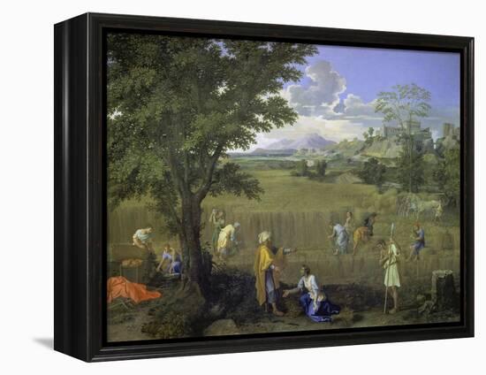 Summer (Ruth and Boaz), 1660-1664-Nicolas Poussin-Framed Premier Image Canvas