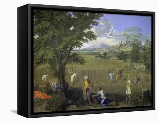 Summer (Ruth and Boaz), 1660-1664-Nicolas Poussin-Framed Premier Image Canvas