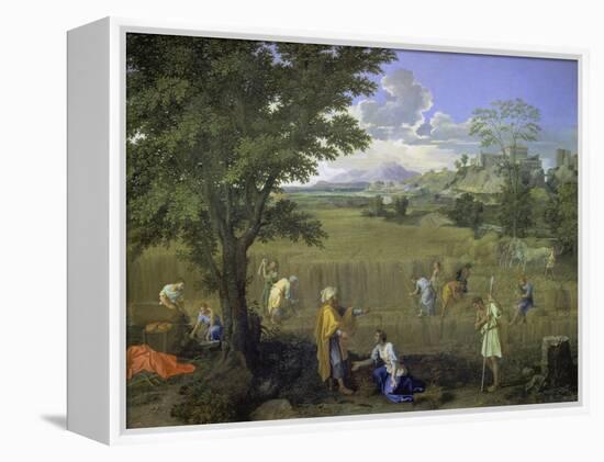 Summer (Ruth and Boaz), 1660-1664-Nicolas Poussin-Framed Premier Image Canvas