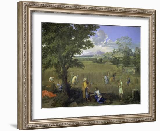 Summer (Ruth and Boaz), 1660-1664-Nicolas Poussin-Framed Giclee Print