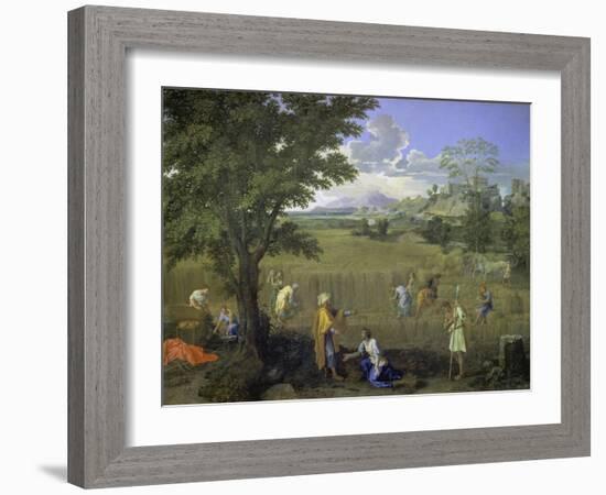 Summer (Ruth and Boaz), 1660-1664-Nicolas Poussin-Framed Giclee Print