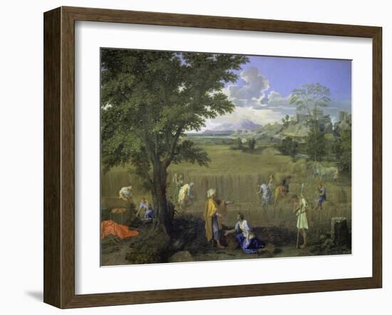 Summer (Ruth and Boaz), 1660-1664-Nicolas Poussin-Framed Giclee Print