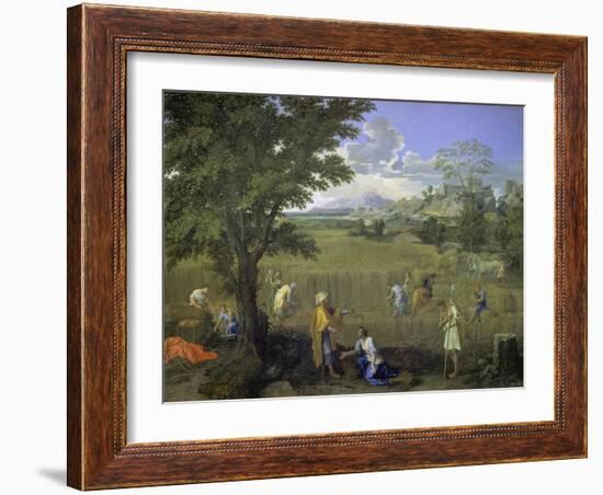 Summer (Ruth and Boaz), 1660-1664-Nicolas Poussin-Framed Giclee Print