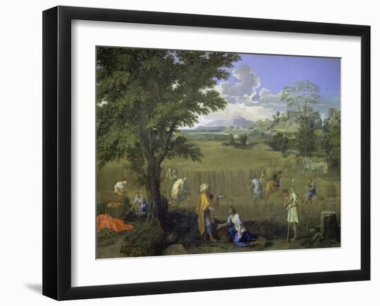 Summer (Ruth and Boaz), 1660-1664-Nicolas Poussin-Framed Giclee Print