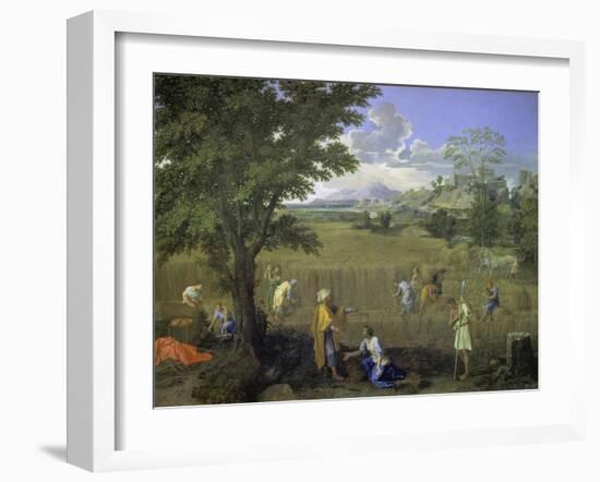 Summer (Ruth and Boaz), 1660-1664-Nicolas Poussin-Framed Giclee Print