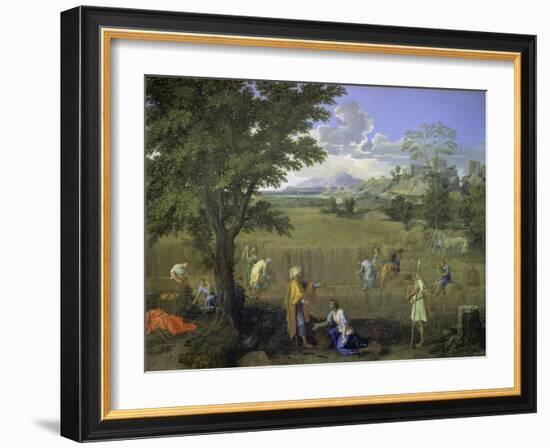 Summer (Ruth and Boaz), 1660-1664-Nicolas Poussin-Framed Giclee Print