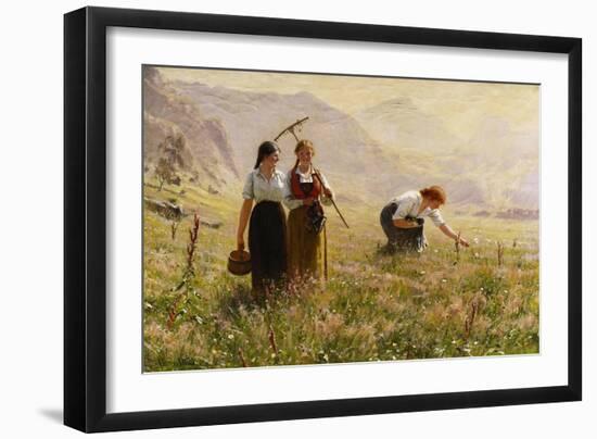 Summer's Day in Norway-Hans Dahl-Framed Giclee Print