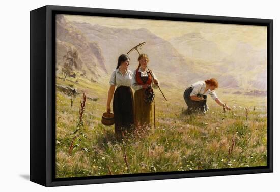 Summer's Day in Norway-Hans Dahl-Framed Premier Image Canvas
