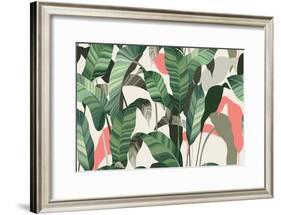 Summer seamless pattern-Oscar Ghost-Framed Art Print