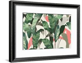 Summer seamless pattern-Oscar Ghost-Framed Art Print