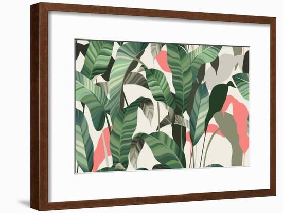 Summer seamless pattern-Oscar Ghost-Framed Art Print