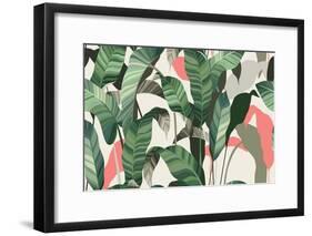 Summer seamless pattern-Oscar Ghost-Framed Art Print