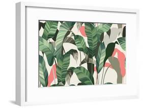 Summer seamless pattern-Oscar Ghost-Framed Art Print