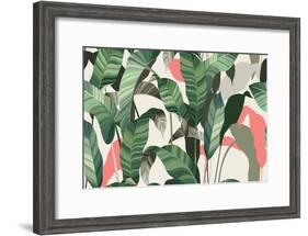 Summer seamless pattern-Oscar Ghost-Framed Art Print