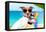 Summer Selfie Dog-Javier Brosch-Framed Premier Image Canvas